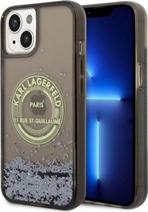 Attēls no Karl Lagerfeld Etui Karl Lagerfeld KLHCP14MLCRSGRK Apple iPhone 14 Plus czarny/black hardcase Liquid Glitter RSG