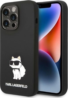 Picture of Karl Lagerfeld Etui Karl Lagerfeld KLHCP14XSNCHBCK Apple iPhone 14 Pro Max hardcase czarny/black Silicone Choupette