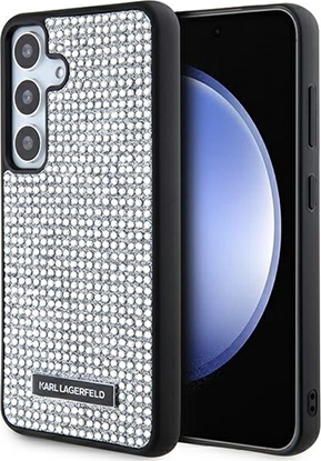 Attēls no Karl Lagerfeld Etui Karl Lagerfeld KLHCS24SHDSPRS Samsung Galaxy S24 hardcase Rhinestone Metal Logo srebrny/silver