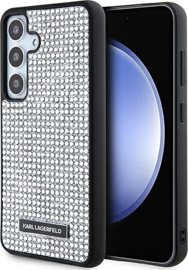 Picture of Karl Lagerfeld Etui Karl Lagerfeld KLHCS24SHDSPRS Samsung Galaxy S24 hardcase Rhinestone Metal Logo srebrny/silver