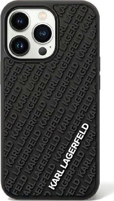 Изображение Karl Lagerfeld Karl Lagerfeld KLHCN613DMKRLK iPhone 11 / Xr 6.1" czarny/black hardcase 3D Rubber Multi Logo