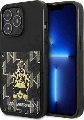 Attēls no Karl Lagerfeld Karl Lagerfeld KLHCP13LCANCNK iPhone 13 Pro / 13 6,1" hardcase czarny/black Karlimals Cardslot