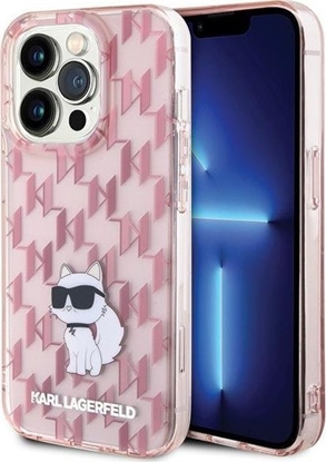 Picture of Karl Lagerfeld Karl Lagerfeld KLHCP15XHNCMKLP iPhone 15 Pro Max 6.7" różowy/pink hardcase Monogram Choupette