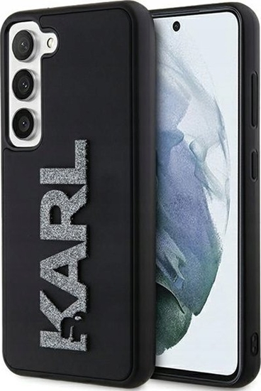 Picture of Karl Lagerfeld Karl Lagerfeld KLHCS24S3DMBKCK S24 S921 black/black hardcase 3D Rubber Glitter Logo