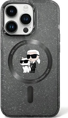 Attēls no Karl Lagerfeld Karl Lagerfeld KLHMN61HGKCNOK iPhone 11 / Xr 6.1" czarny/black hardcase Karl&Choupette Glitter MagSafe