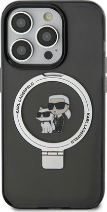 Attēls no Karl Lagerfeld Karl Lagerfeld KLHMN61HMRSKCK iPhone 11 / Xr 6.1" czarny/black hardcase Ring Stand Karl&Choupettte MagSafe