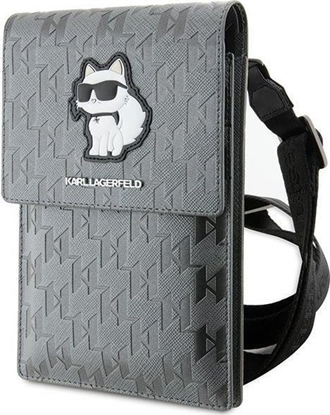 Изображение Karl Lagerfeld Karl Lagerfeld Torebka KLWBSAKHPCG srebrny/silver Saffiano Monogram Choupette