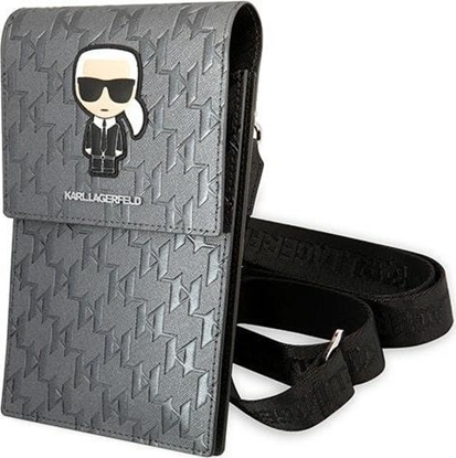 Attēls no Karl Lagerfeld Karl Lagerfeld Torebka KLWBSAMIPG srebrny/silver Ikonik Karl Monogram Patch NoSize