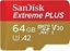 Изображение Karta WD Extreme Plus MicroSDXC 64 GB Class 10 UHS-I/U3 A2 V30 (SDSQXBU-064G-GN6MA)