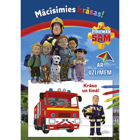 Picture of Krāsojamā grāmata Fireman Sam ar uzlīmēm