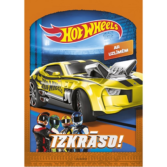 Picture of Krāsojamā grāmata Hot Wheels ar uzlīmēm