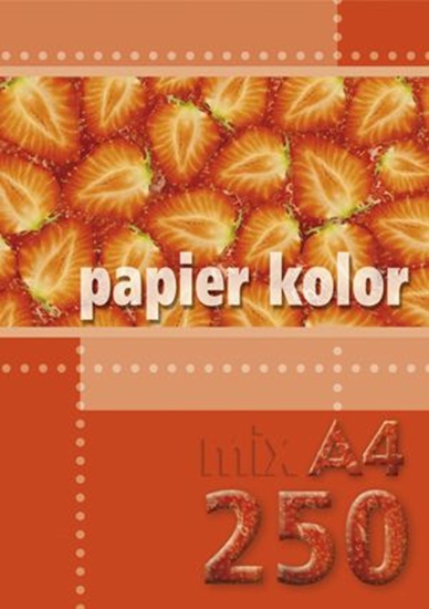 Изображение Kreska Papier ksero A4 80g mix kolorów 250 arkuszy