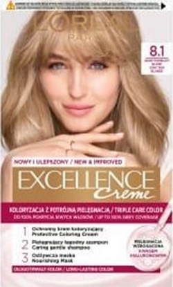 Attēls no L’Oreal Paris LOREAL Excellence Creme Farba do włosów 8.1 Jasny popielaty blond