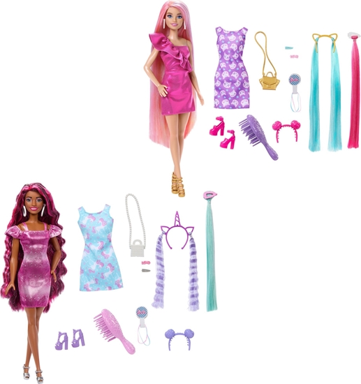 Изображение Lalka Barbie Mattel BRB TOTALLY HAIR LALKA MIX SER2 HKT95 WB6