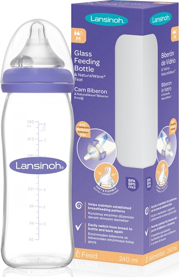 Изображение Lansinoh Butelka ze smoczkiem Natural Wave 240ml (7018455)