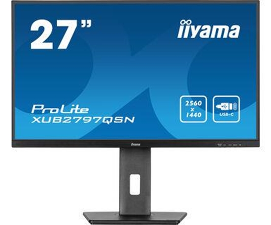 Picture of 27" IPS-panel, 2560x1440, 15cm Height Adj. Stand, USB-C Dock (65W, LAN, DP-OUT, USB3x3.2+1xC(15W)) 1ms, 250cd/m², Speakers, USB-C, HDMI, DisplayPort