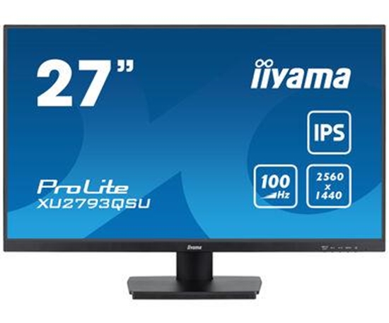 Изображение LCD Monitor|IIYAMA|27"|Business|Panel IPS|2560x1440|16:9|100Hz|Matte|1 ms|Speakers|Tilt|Colour Black|XU2793QSU-B6