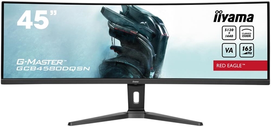 Изображение LCD Monitor|IIYAMA|GCB4580DQSN-B1|45"|Curved|Panel VA|5120x1440|32:9|165Hz|Matte|0.8 ms|Speakers|Height adjustable|Tilt|Colour Black|GCB4580DQSN-B1