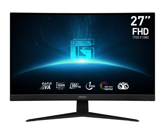 Picture of LCD Monitor|MSI|27"|Curved|Panel VA|1920x1080|16:9|180Hz|Matte|1 ms|Tilt|Colour Black|G27C4E3