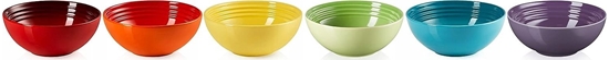 Picture of le creuset Le Creuset Signature Cereal Bowls Set of 6 Stoneware 16cm rainbow (79286168359006)