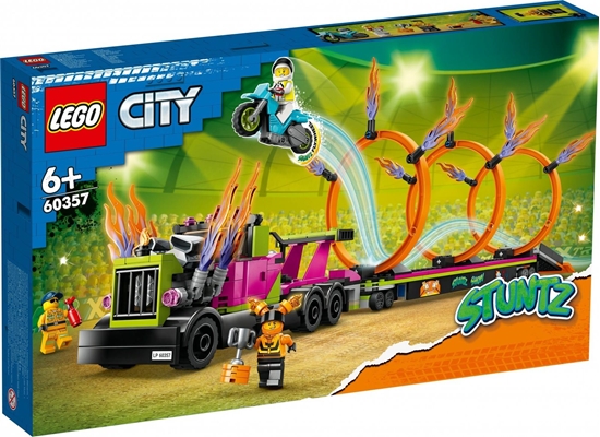 Picture of LEGO City 60357  Stunt Truck & Ring of Fire Challenge