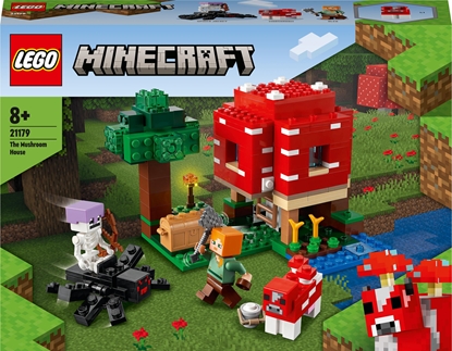 Изображение LEGO Minecraft 21179 The Mushroom House