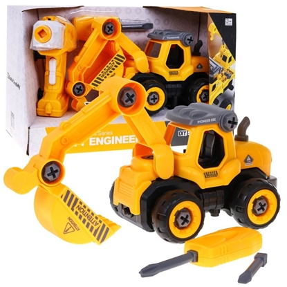 Изображение Lei Meng LM8011-YZ-1 Construction Truck Building Model Set with Screwdriver and Drill