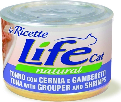 Picture of Life Pet Care LIFE CAT pusz.150g TUNA+GROUPER+SHRIMPS LA RICETTE /24