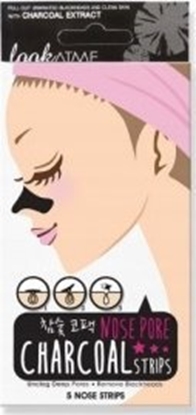 Изображение LOOK AT ME_Nose Pore Strips oczyszczające plastry na nos Charcoal 5szt.