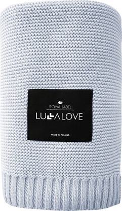 Изображение LullaLove Bambusowy kocyk 80x100 frozen blue limited Lullalove