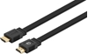 Изображение Manhattan HDMI Cable with Ethernet (Flat), 4K@60Hz (Premium High Speed), 15m, Male to Male, Black, Ultra HD 4k x 2k, Fully Shielded, Gold Plated Contacts, Lifetime Warranty, Polybag