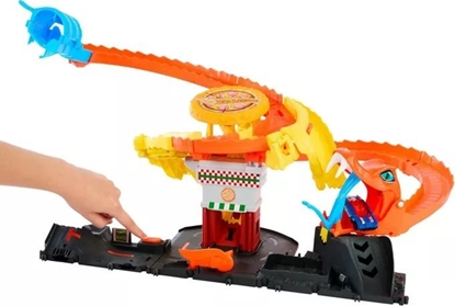 Изображение Mattel Hot Wheels City Odjazdowa pizza – Atak kobry Zestaw HTN81