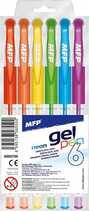 Изображение MFP PAPER długopis żelowy zestaw 6szt GN1038-6 neon 6000796