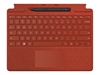 Picture of Microsoft Surface Typecover Alcantara with pen storage/ With pen Poppy Red Pro 8 & X & 9