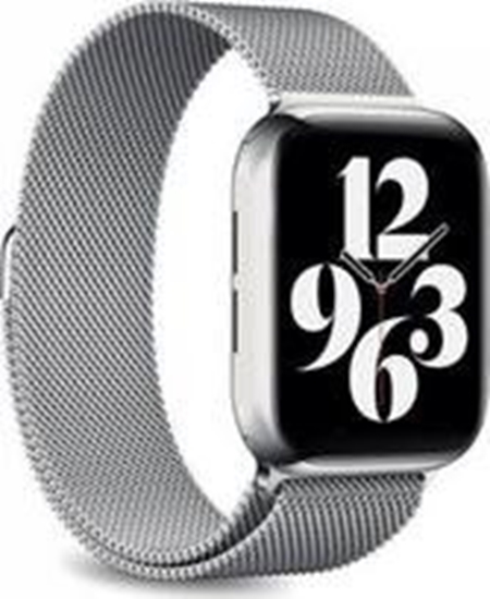 Picture of Milanese magnetinė apyrankė PURO skirta APPLE watch 44mm, sidabrinė / AW44MILANESESIL