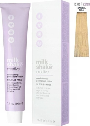 Attēls no Milk Shake Milk Shake, Creative, SLS/SLES-Free, Permanent Hair Dye, 12.0312NG Natural Gold, 100 ml For Women