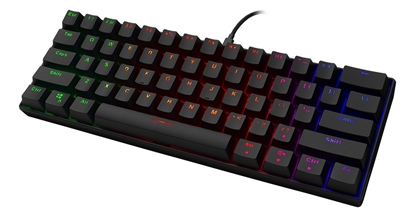 Attēls no Mini mechaninė klaviatūra DELTACO GAMING 60% US Layout, RGB, juoda / GAM-075-USDELTACO GAMING pris