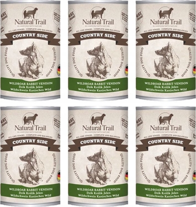 Изображение Natural Trail NATURAL TRAIL PIES pusz.400g COUNTRY WILDBOAR, RABBIT, VENISON /6