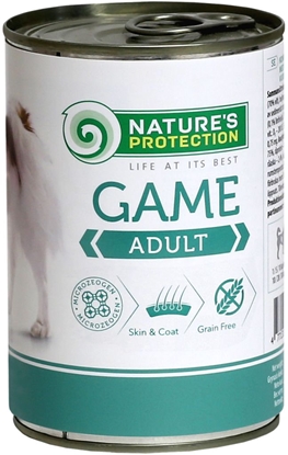 Picture of NATURE'S PROTECTION suaugusių šunų konservuotas pašaras su žvėriena, 400 g