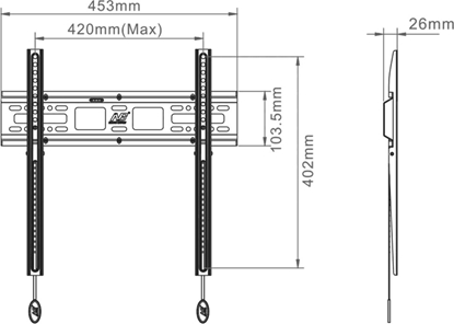 Picture of NB Uchwyt ścienny D2F 32'' - 55''