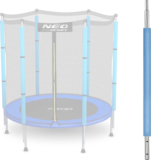 Изображение Neo-Sport Słupek dolny do trampoliny z siatką zewnętrzną 4,5 ft niebieski Neo-Sport