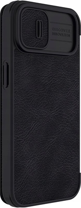 Attēls no Nillkin Etui skórzane Nillkin Qin Pro Leather Case do iPhone 14 (czarne)