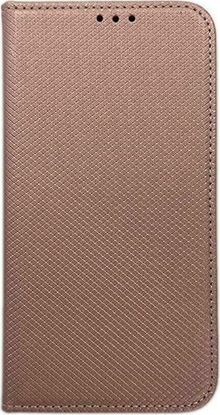 Picture of NO NAME Etui Smart Magnet book Motorola MOTO E32 E32s różowo złoty/rose gold