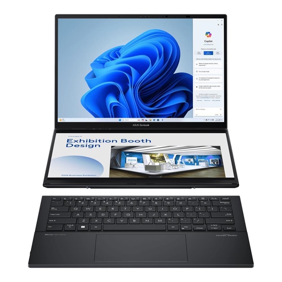 Picture of Notebook|ASUS|ZenBook Series|DUO|UX8406MA-PZ103W|CPU  Core Ultra|u9-185H|2300 MHz|14"|Touchscreen|2880x1800|RAM 32GB|LPDDR5x|SSD 1TB|Intel Arc Graphics|Integrated|Windows 11 Home|Grey|1.65 kg|90NB12U1-M00HS0