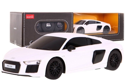 Attēls no Nuotoliniu būdu valdomas automobilis Audi R8, 1:24, baltas