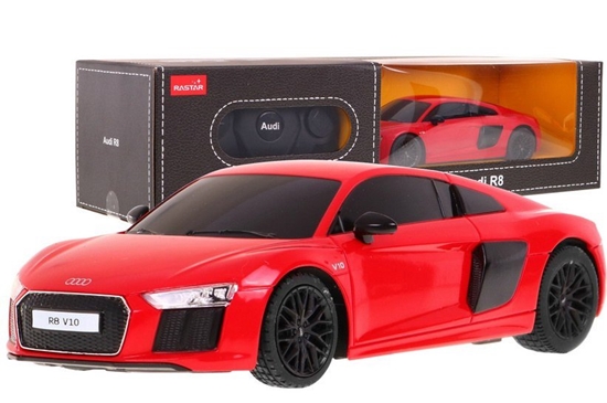 Изображение Nuotoliniu būdu valdomas automobilis Audi R8, 1:24, raudonas