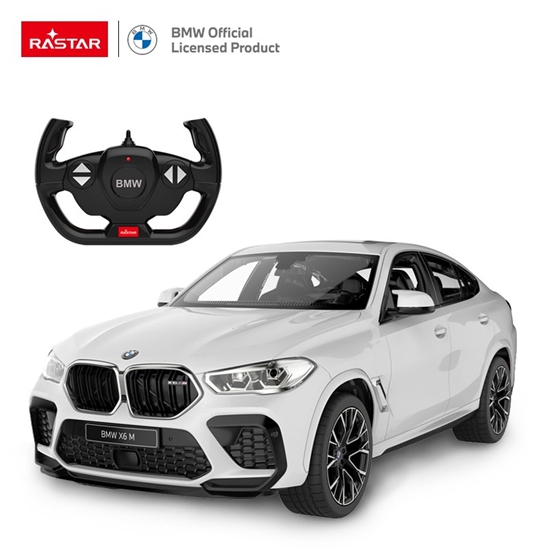 Изображение Nuotoliniu būdu valdomas automobilis BMW X6 M, 1:14, baltas