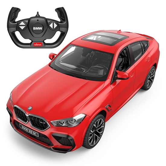 Изображение Nuotoliniu būdu valdomas automobilis BMW X6 M, 1:14, raudonas