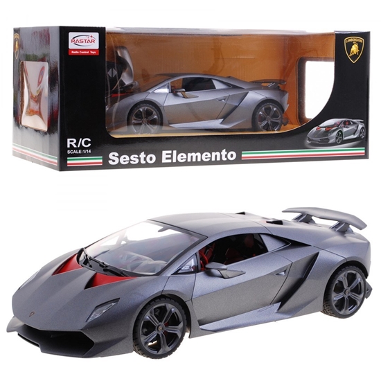 Picture of Nuotoliniu būdu valdomas automobilis Lamborghini Sesto Elemento, 1:14, sidabrinis