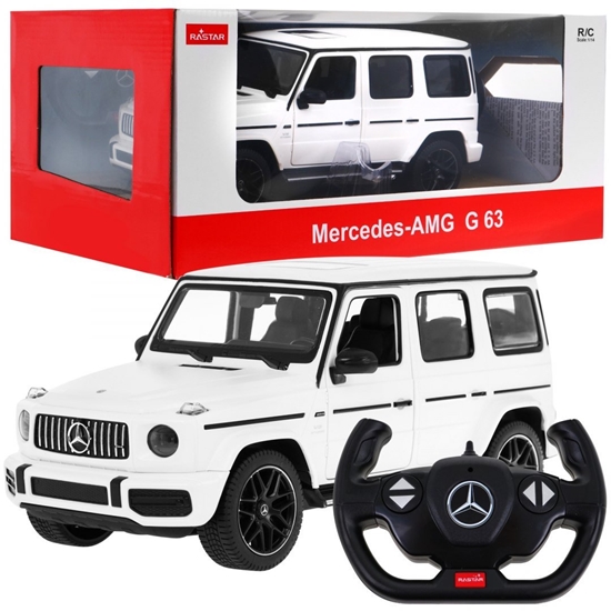 Picture of Nuotoliniu būdu valdomas automobilis Mercedes Benz G63, 1:14, baltas